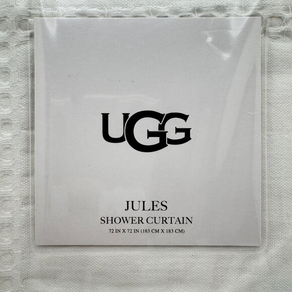 Ugg Jules New 72" x 72" Shower Curtain  Luxurious Cotton Bath Decor 100% Cotton - Picture 4 of 6